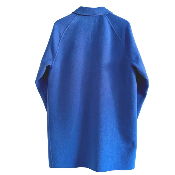 Lafayette 148 Galaxy Blue Cashmere Oversized Two Button Car Coat Small‎ - Picture 14 of 15